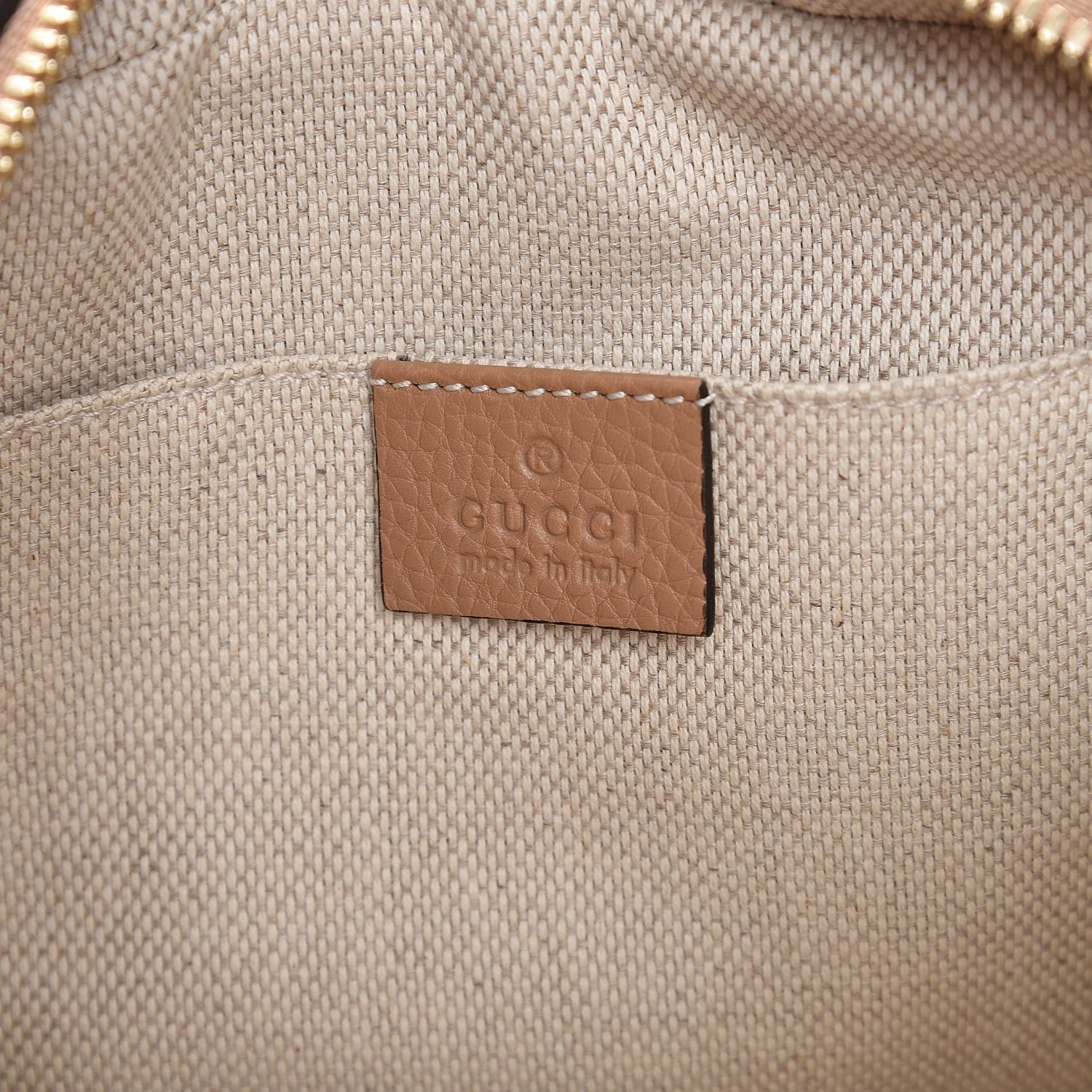 Gucci Pebbled Calfskin Small Soho Disco Bag Camelia 6 of 7