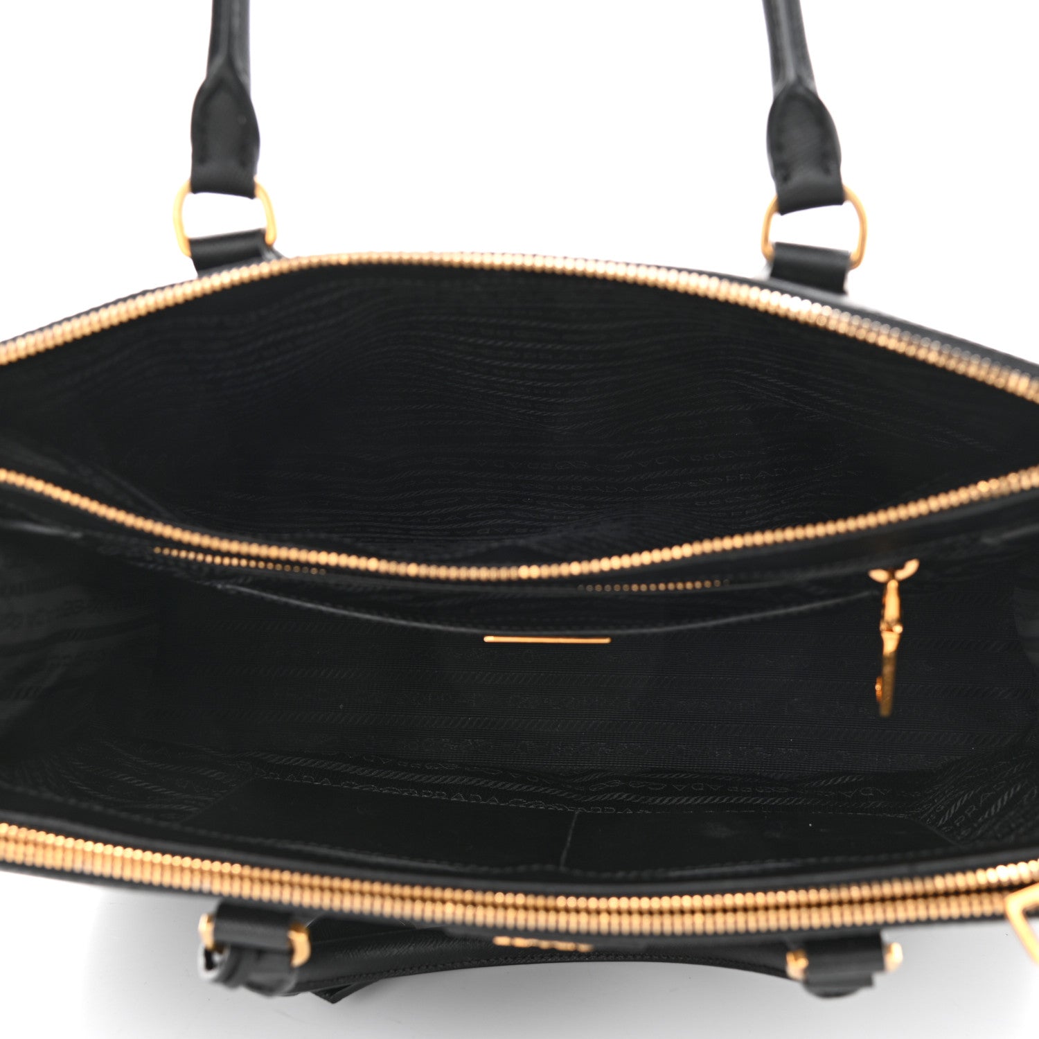 Prada Saffiano Lux Large Galleria Double Zip Tote Black 5 of 19