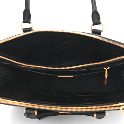 Prada Saffiano Lux Large Galleria Double Zip Tote Black 5 of 19
