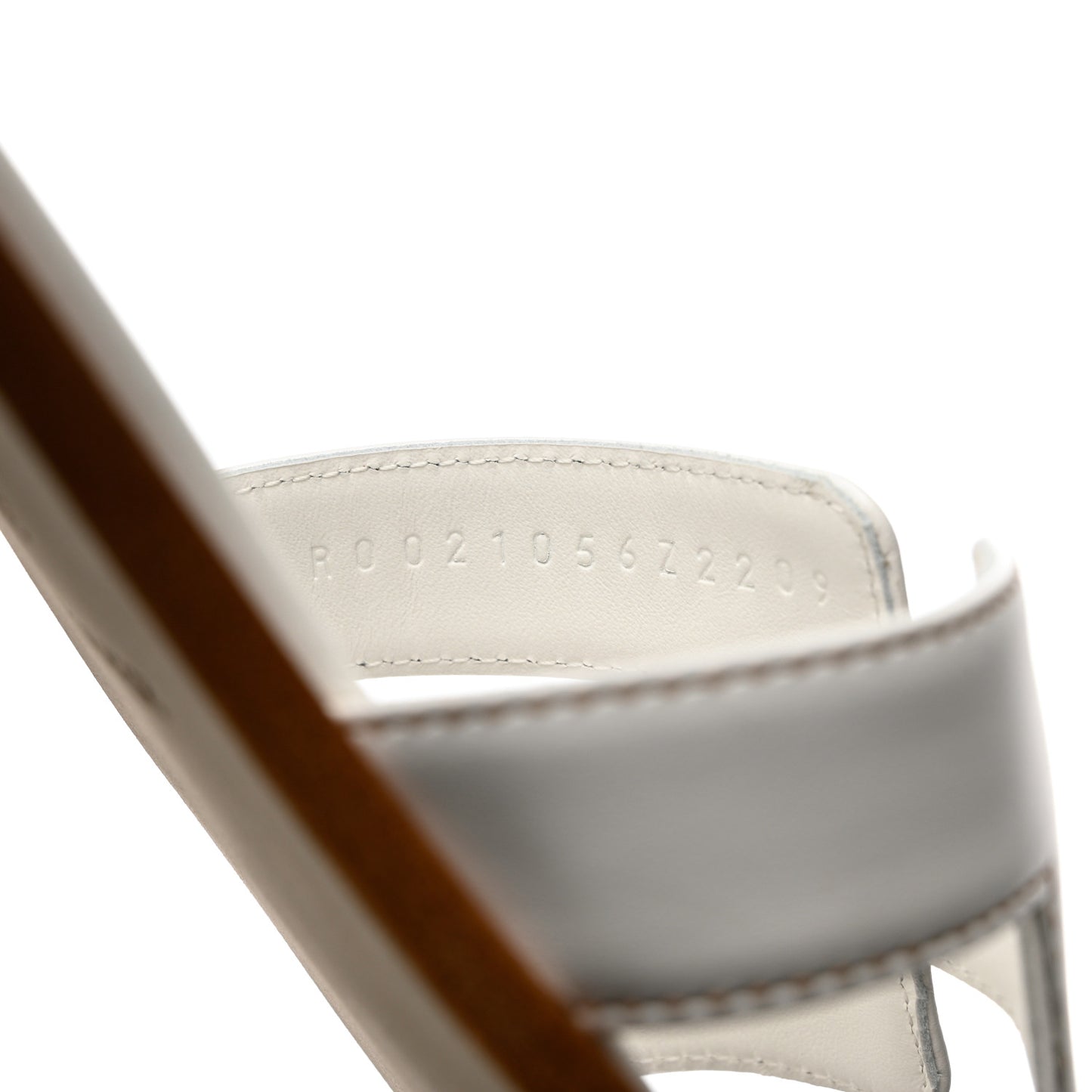 Box Calfskin Oran Sandals 36.5 White