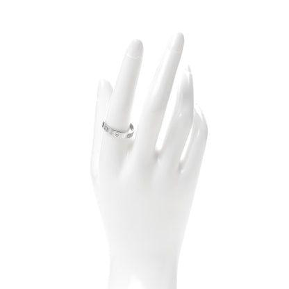 Cartier 18K White Gold 3.5mm LOVE Wedding Band Ring 61 9.5 2 of 5