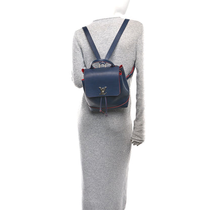 Louis Vuitton Soft Calfskin Lockme Backpack Marine Rouge 2 of 11