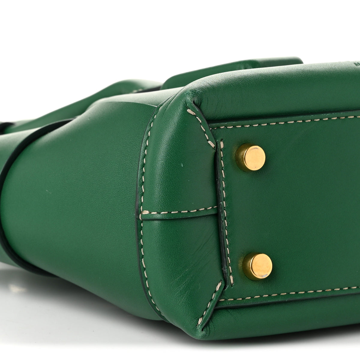 Bottega Veneta Calfskin Mini Maxi Intrecciato Arco Green 9 of 11