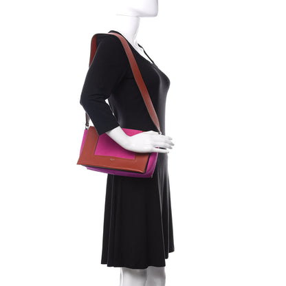 Celine Suede Calfskin Medium Frame Shoulder Bag Brick 2 of 9