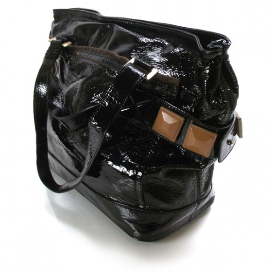 Chloe Patent Audra Large Tote Black 5 of 9