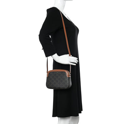 Celine Triomphe Canvas Small Camera Bag Tan 2 of 8