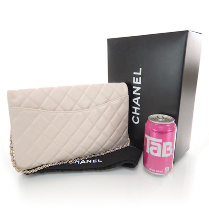 Chanel Lambskin Quilted Clutch Flap Pink 3 of 9