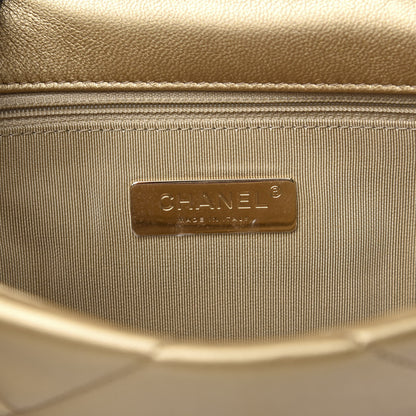 Chanel Metallic Goatskin Quilted Medium 19 Flap Gold 5 of 10