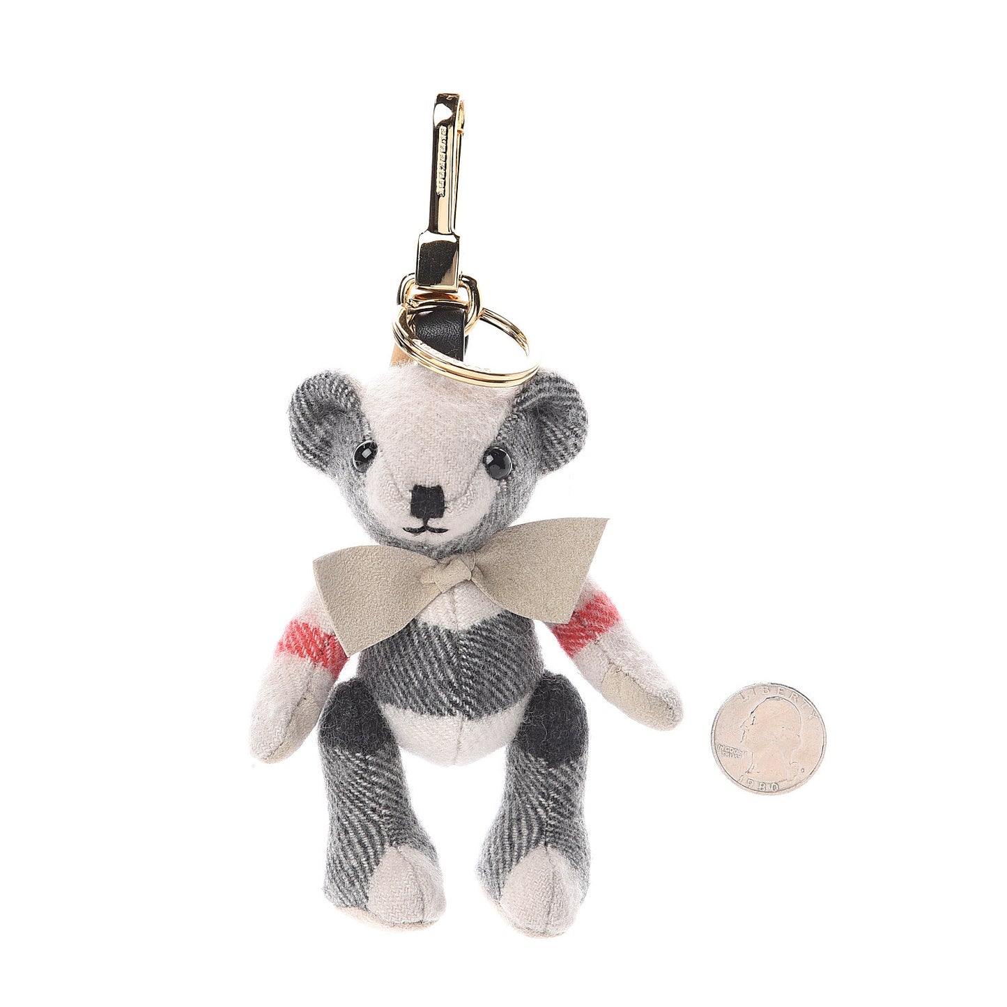 Cashmere House Check Thomas Bear Bag Charm Stone