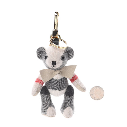 Burberry Cashmere House Check Thomas Bear Bag Charm Stone 2 of 3