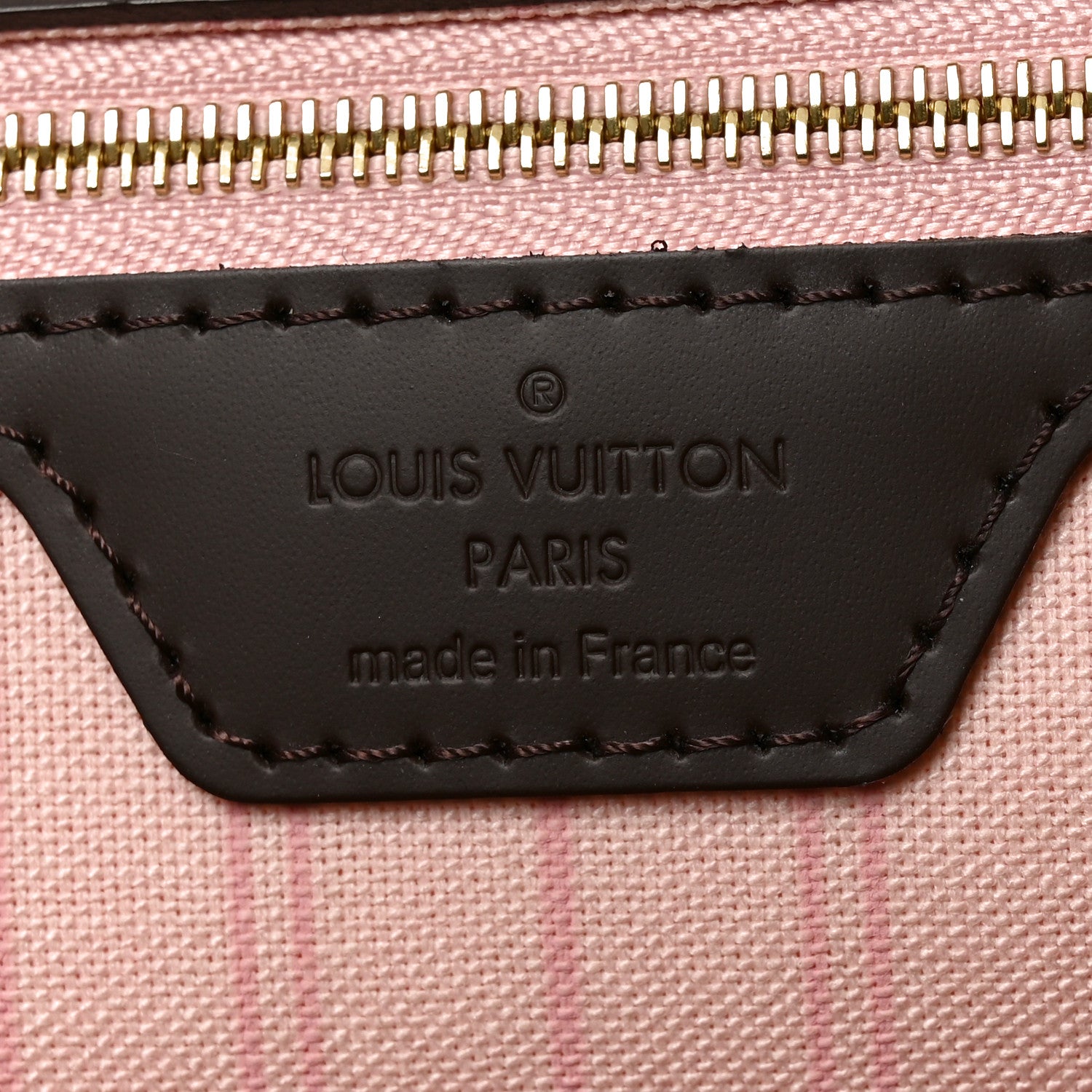 Louis Vuitton Damier Ebene Neo Neverfull MM Rose Ballerine 7 of 10