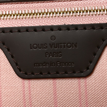 Louis Vuitton Damier Ebene Neo Neverfull MM Rose Ballerine 7 of 10