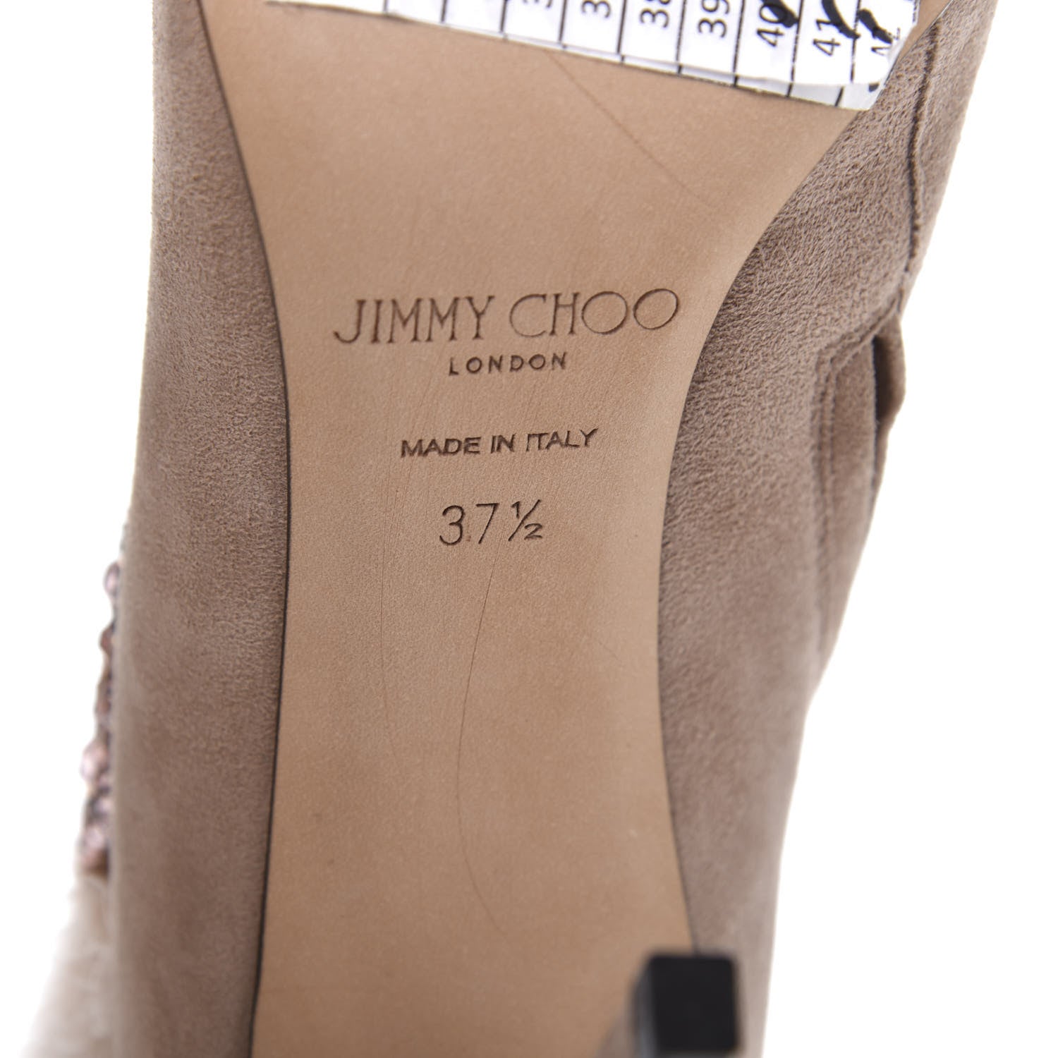 Jimmy Choo Suede Tanya 100 Ankle Boots 37.5 Ballet 8 of 9