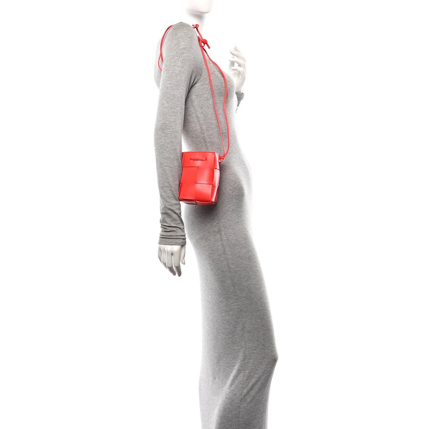 Nappa Maxi Intrecciato Mini Cassette Bucket Bag Sunburst