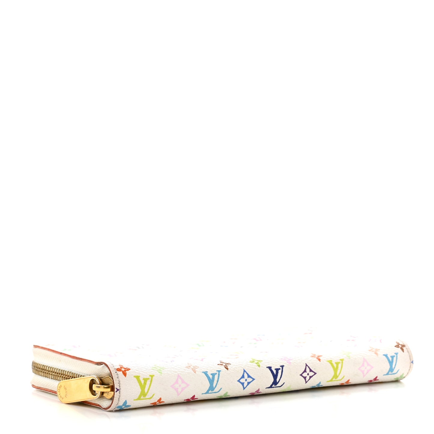 Monogram Multicolor Zippy Wallet White Litchi