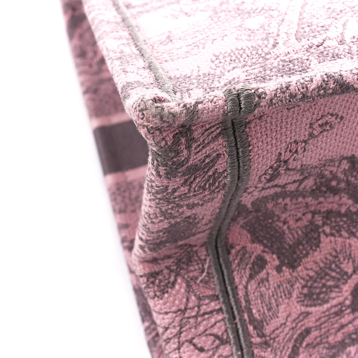 Christian Dior Canvas Embroidered Large Dioriviera Toile De Jouy Book Tote Pink 16 of 17