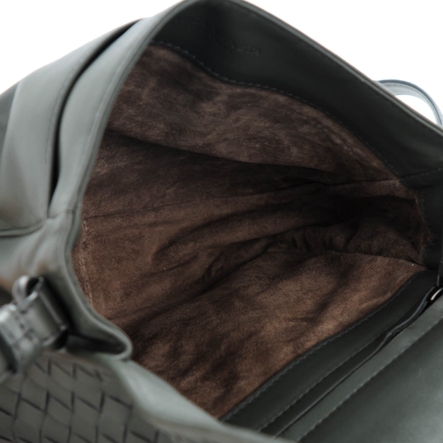 Bottega Veneta Nappa Intrecciato Small Flap Crossbody Grey 5 of 7