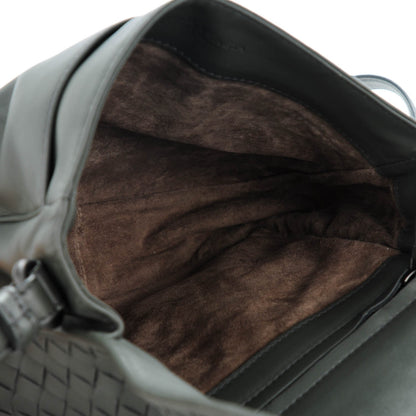 Bottega Veneta Nappa Intrecciato Small Flap Crossbody Grey 5 of 7