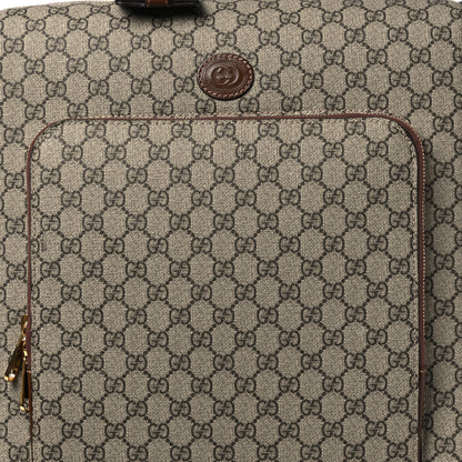 Gucci GG Supreme Monogram Azalea Calfskin Retro Interlocking G Small Savoy Cabin Trolley Beige Ebony Brown Sugar 7 of 15