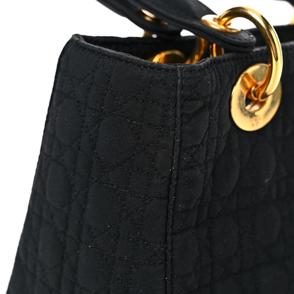 Christian Dior Nylon Cannage Medium Lady Dior Black 16 of 19