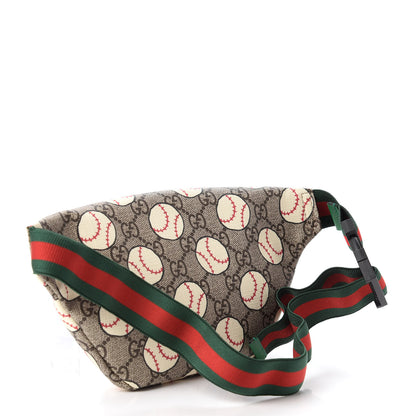 Gucci GG Supreme Monogram Baseballs Web Childrens Belt Bag 3 of 10