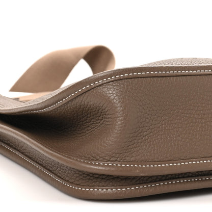 Hermes Taurillon Clemence Evelyne III PM Etoupe 9 of 10