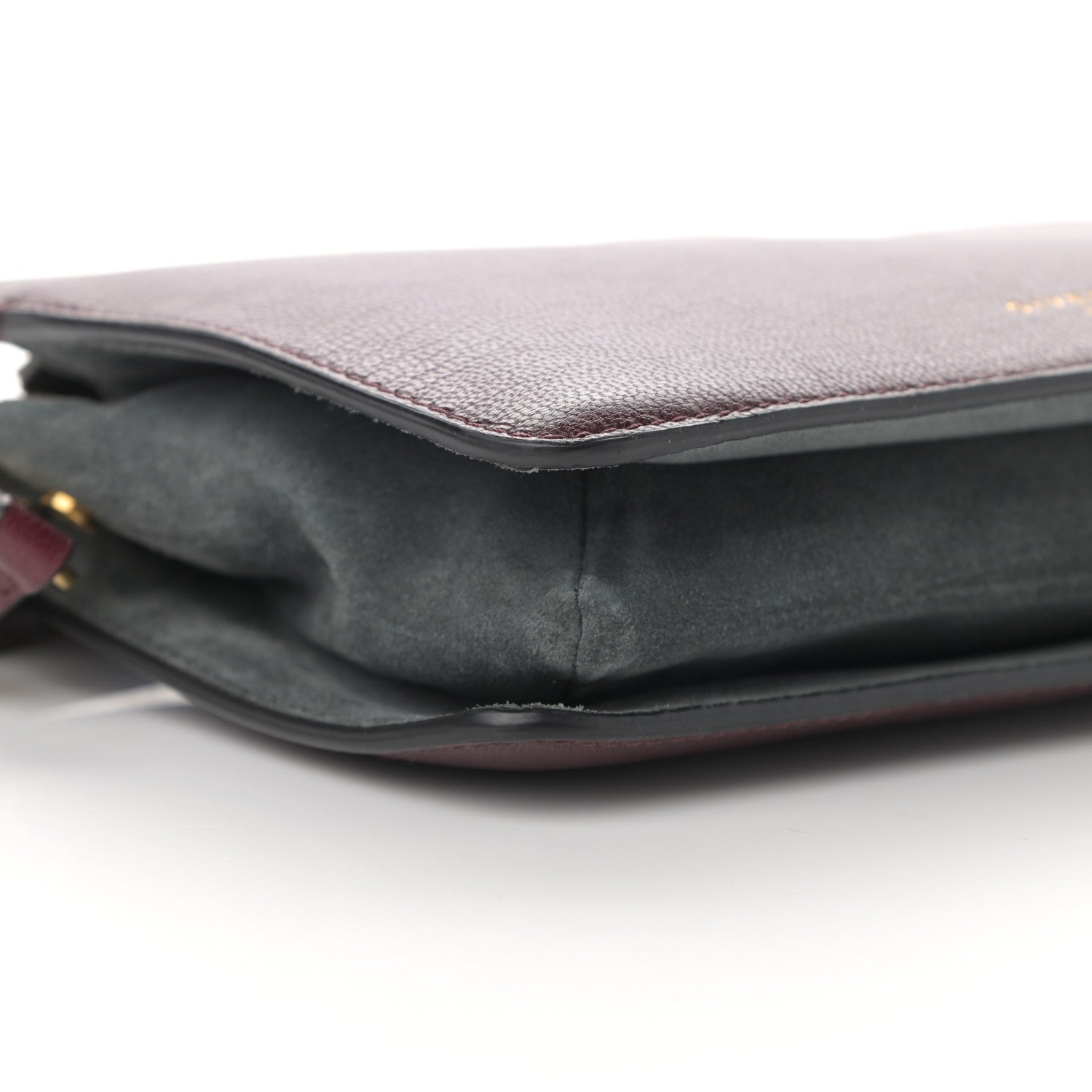 Givenchy Goatskin Suede Cross 3 Crossbody Bag Aubergine Grey 9 of 10