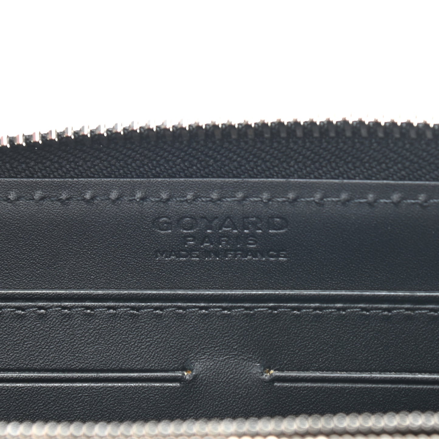 Goyardine Matignon Zip Around GM Wallet Black