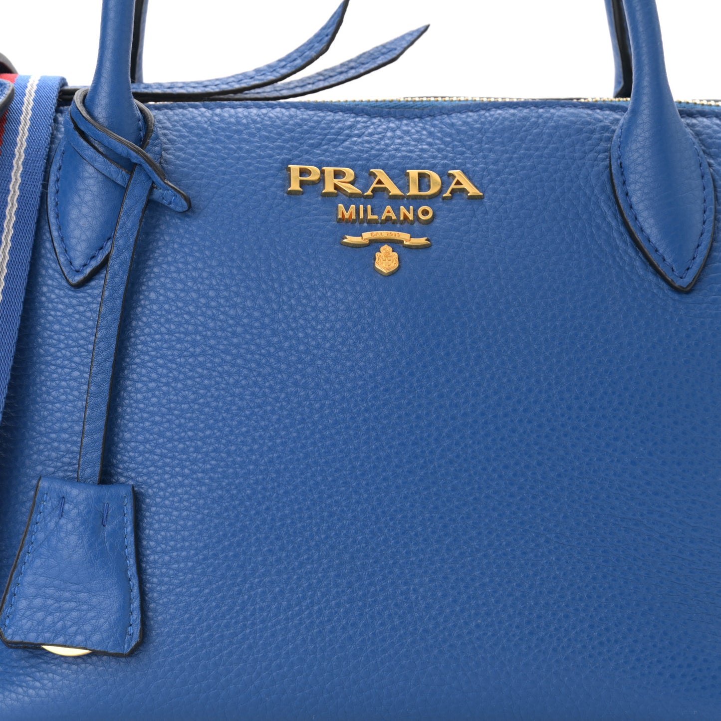 Vitello Daino Tote Azzurro