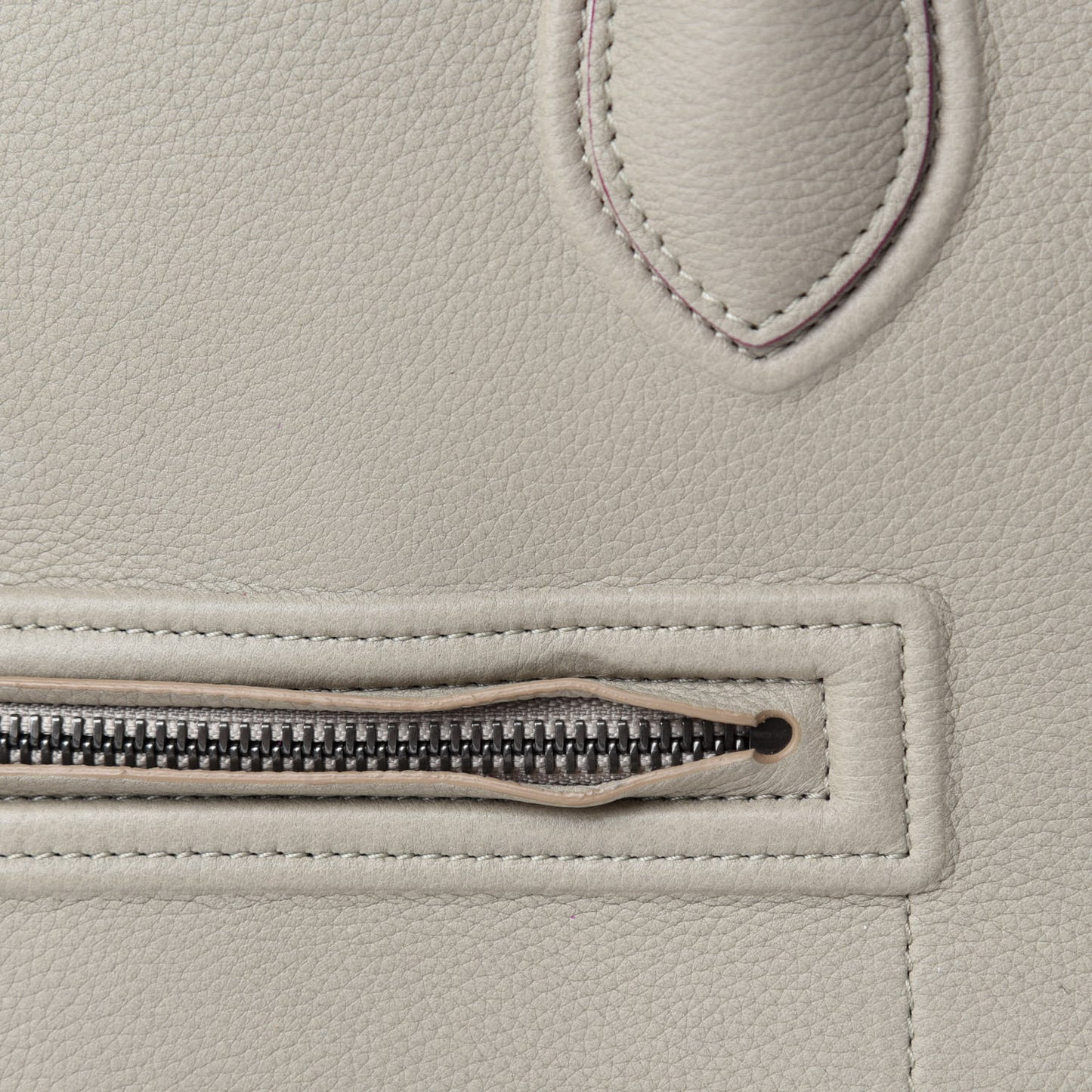 Baby Grained Calfskin Medium Phantom Luggage Beige