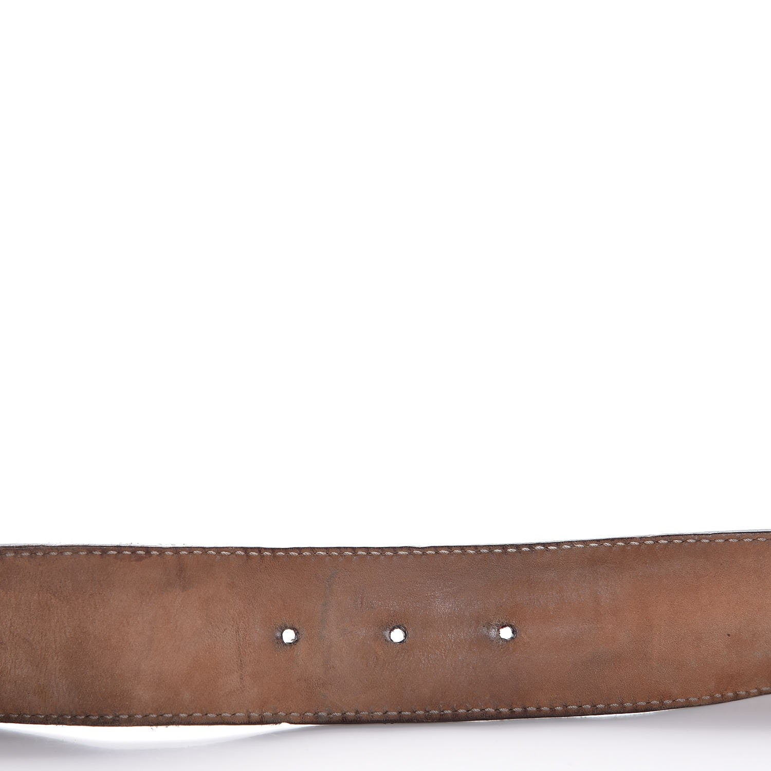 Gucci Calfskin Web Interlocking G Belt 95 38 White 5 of 7