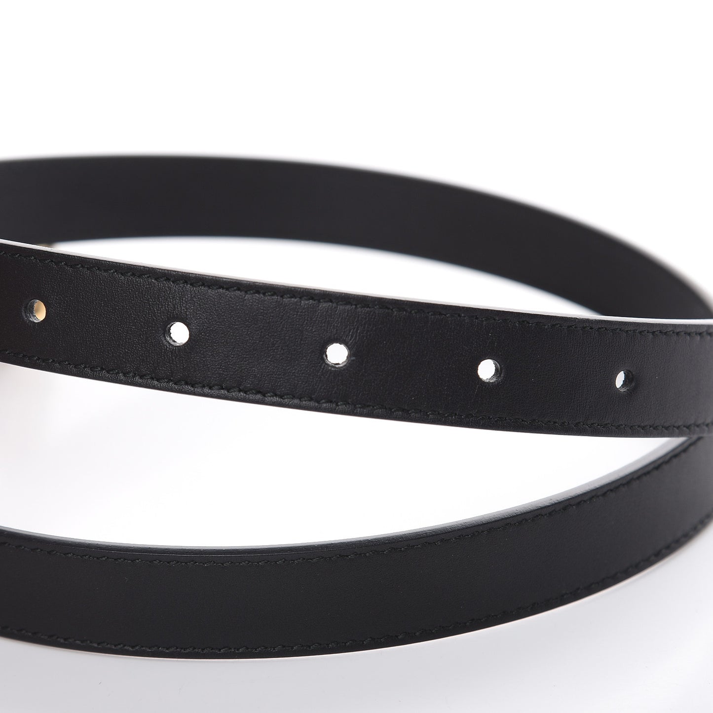 Calfskin Double G 20mm Belt 75 30 Black