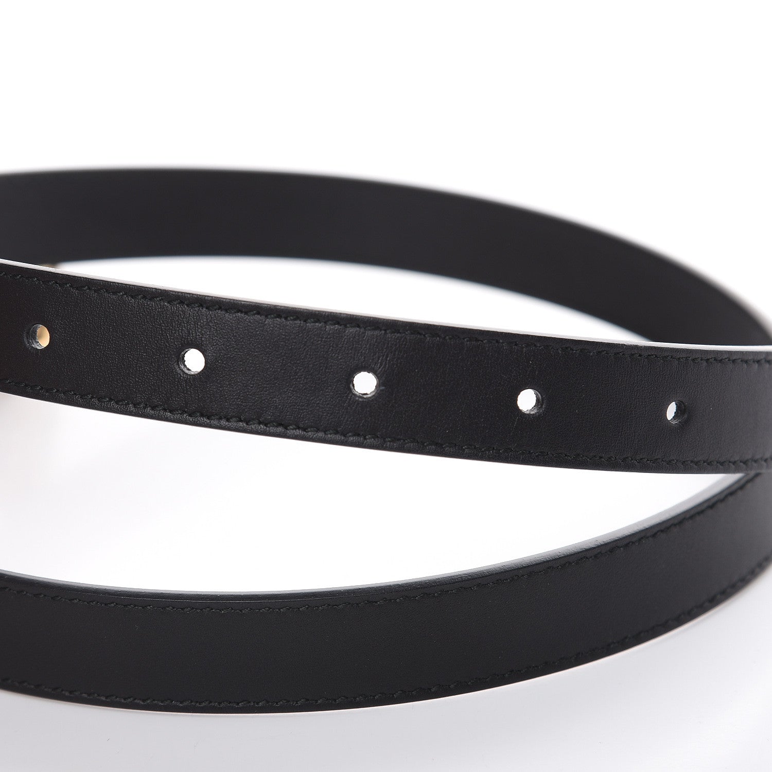Gucci Calfskin Double G 20mm Belt 75 30 Black 5 of 6