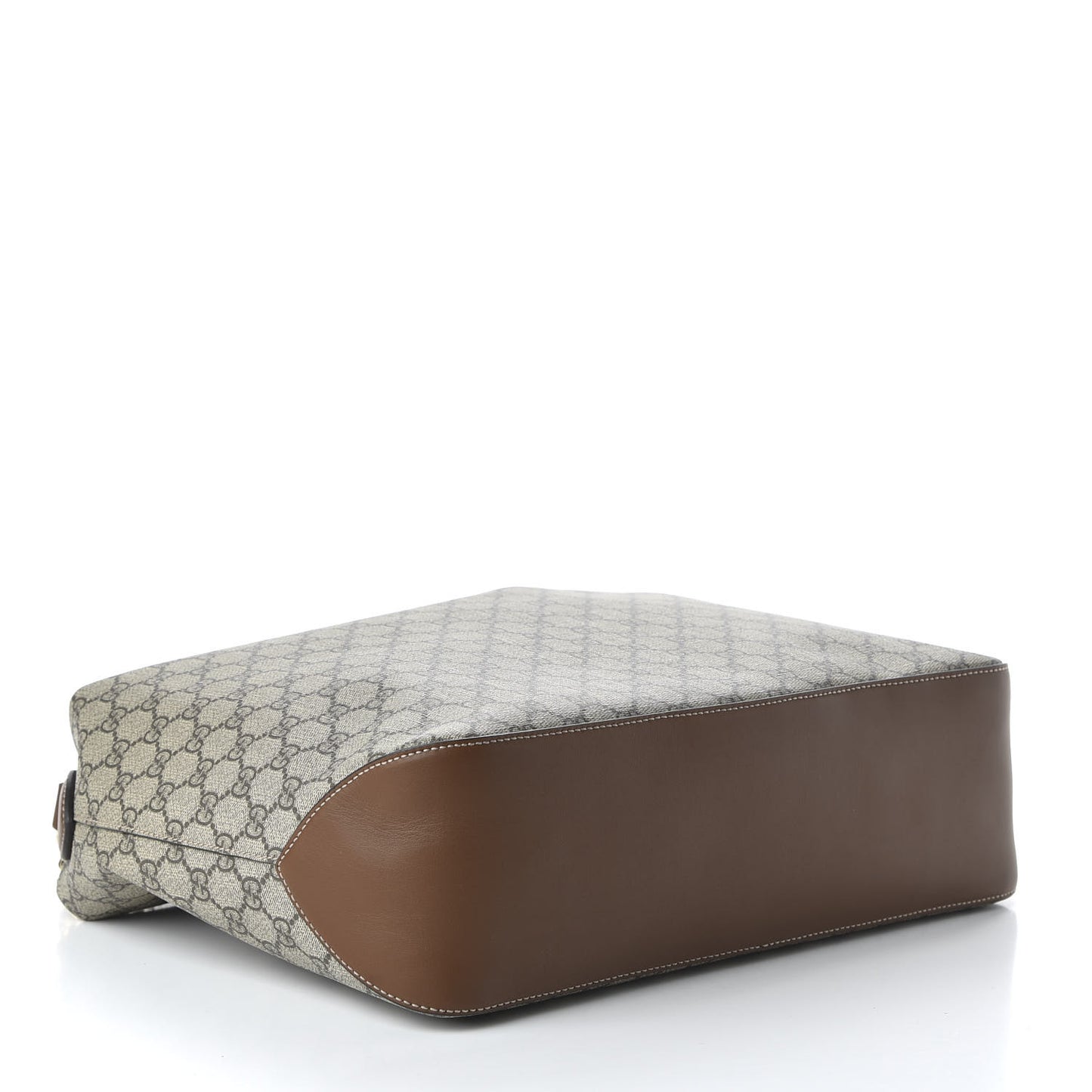 GG Supreme Monogram Large Linea A Hobo Light Brown