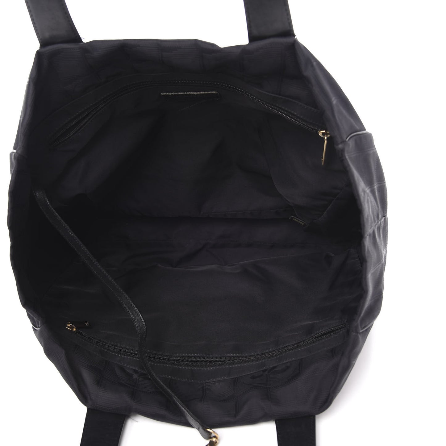 Nylon Large Travel Tote Black