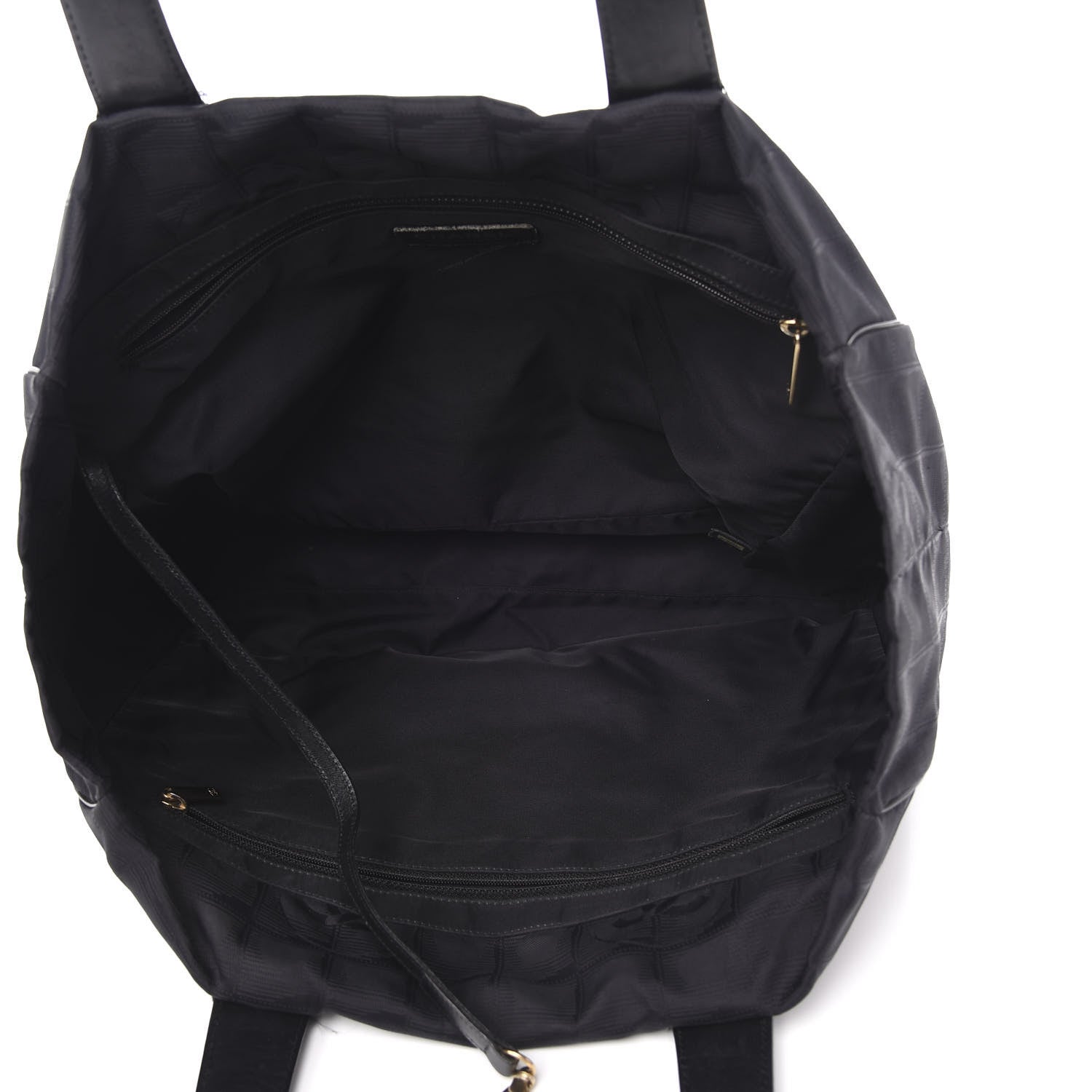 Chanel Nylon Large Travel Tote Black 5 of 10