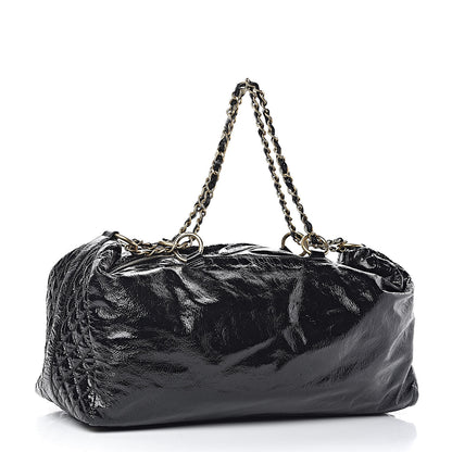 Chanel Vinyl XXL Rock and Chain Bowler Black 3 of 10