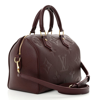 Louis Vuitton Empreinte Monogram Giant Speedy Bandouliere 25 Wine 3 of 9