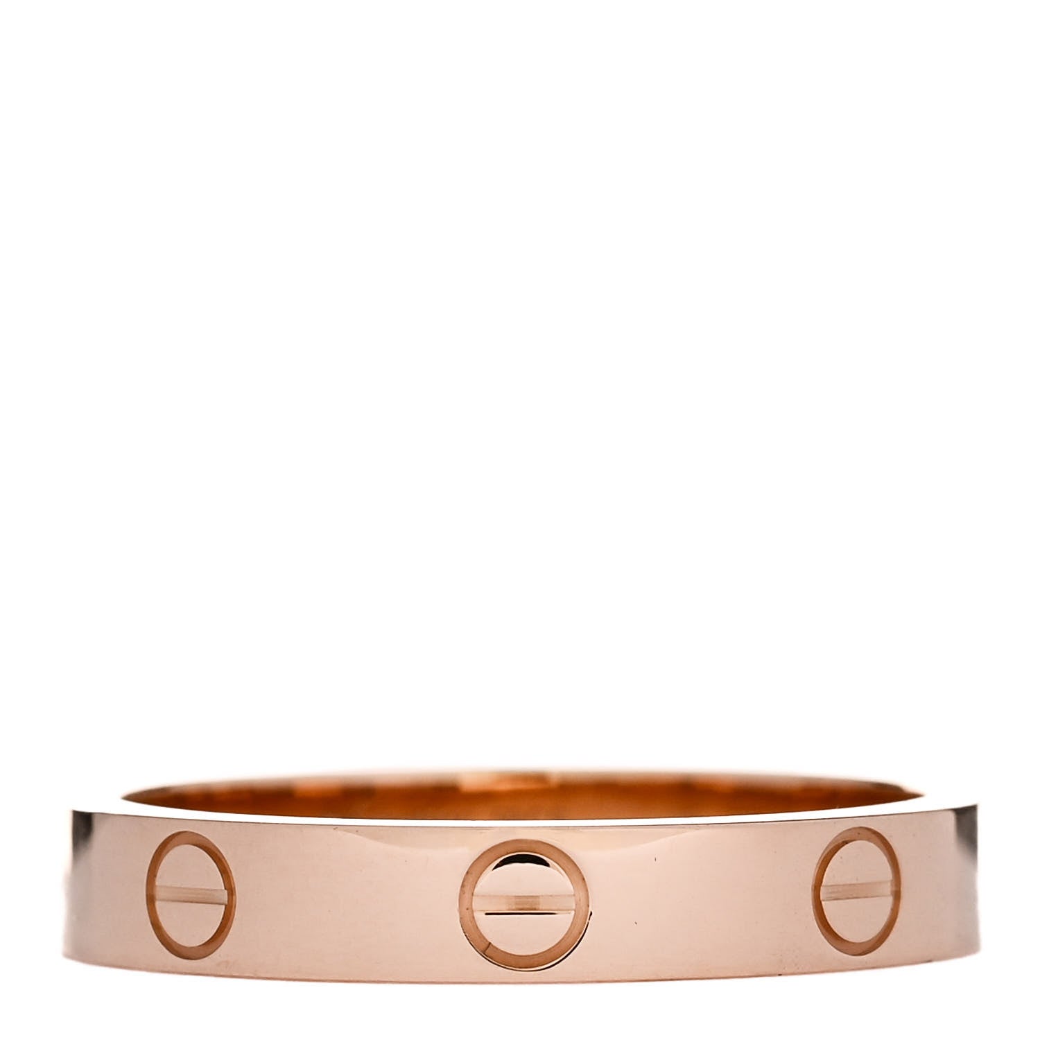 Cartier 18K Pink Gold 3.5mm LOVE Wedding Band Ring 58 8.25 1 of 4