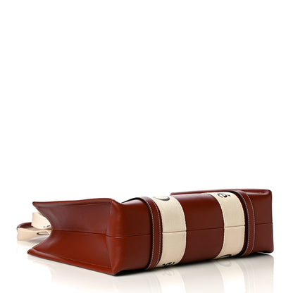 Chloe Calfskin Medium Woody Ribbon Tote Sepia Brown 5 of 12