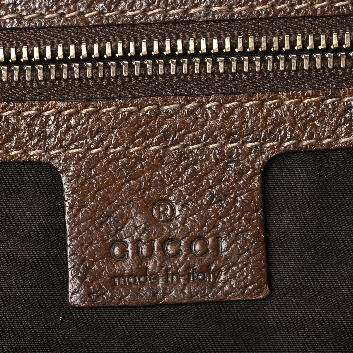 Gucci Monogram Piston Lock Tote Brown 6 of 10