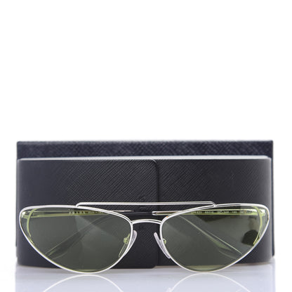 Prada Metal Cat Eye Sunglasses SPR 62V Green 8 of 8