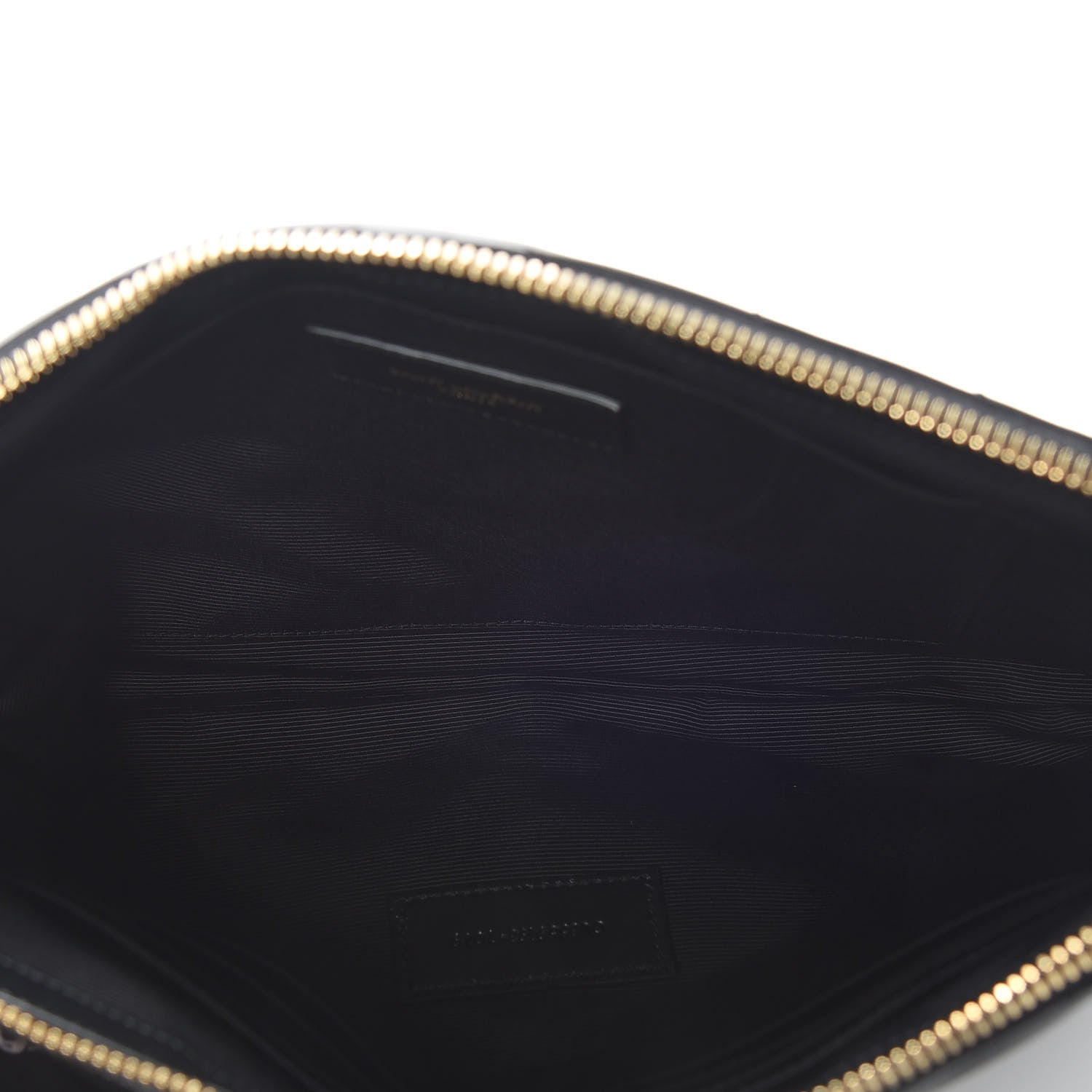 Saint Laurent Calfskin Matelasse Monogram Cassandre Tablet Pouch Black 5 of 9