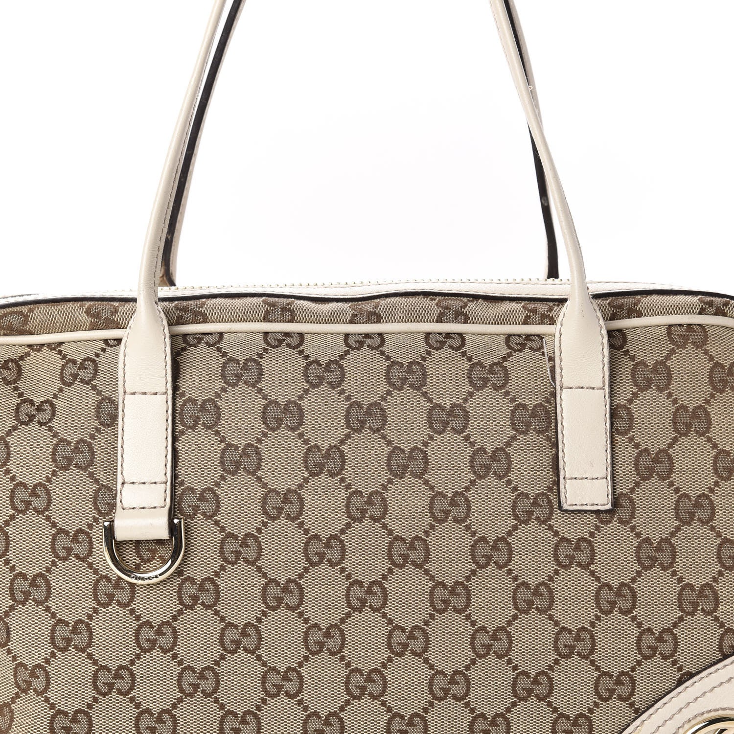 Gucci Monogram Medium New Britt Boston Off White 12 of 12