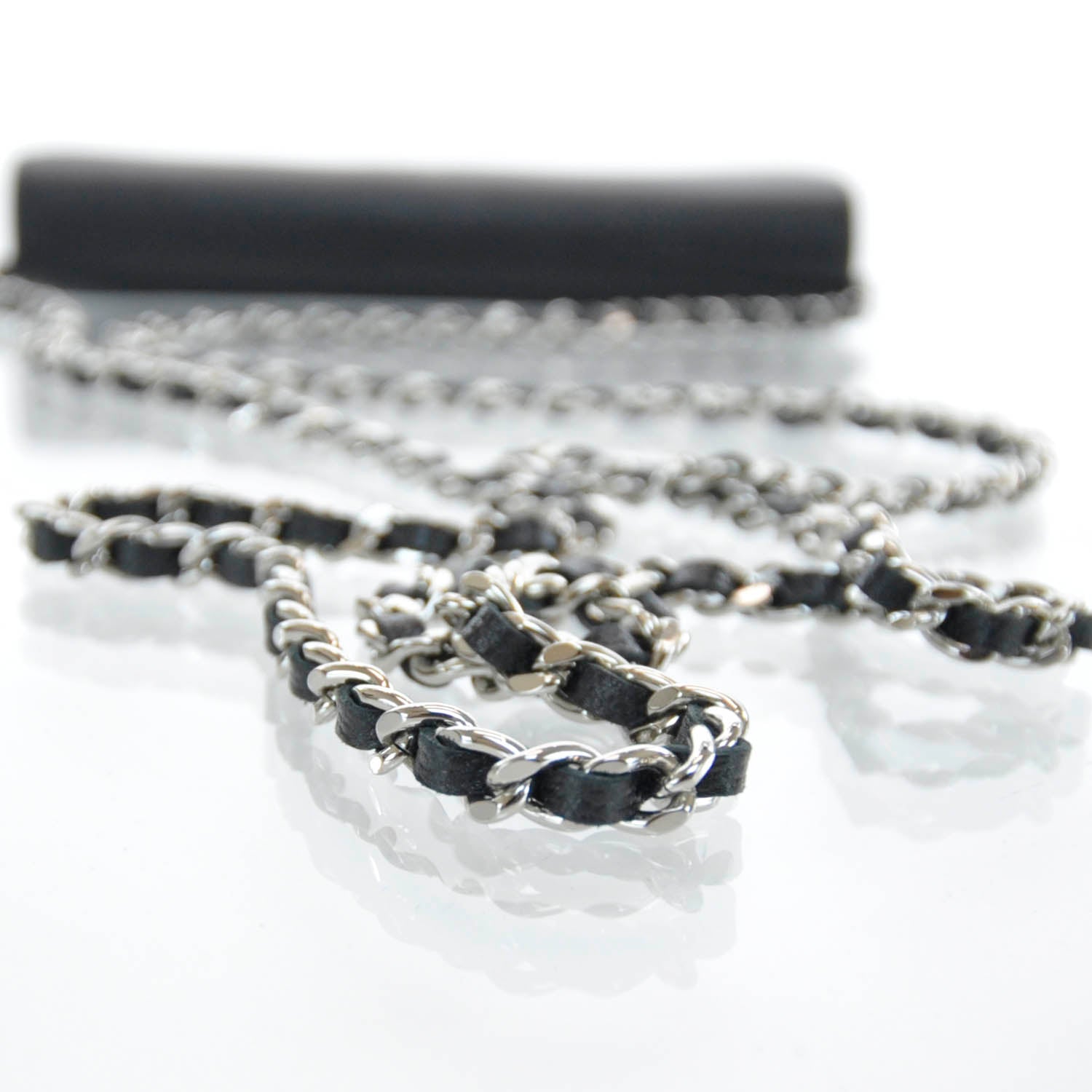 Chanel Caviar CC Wallet on Chain Black 5 of 9