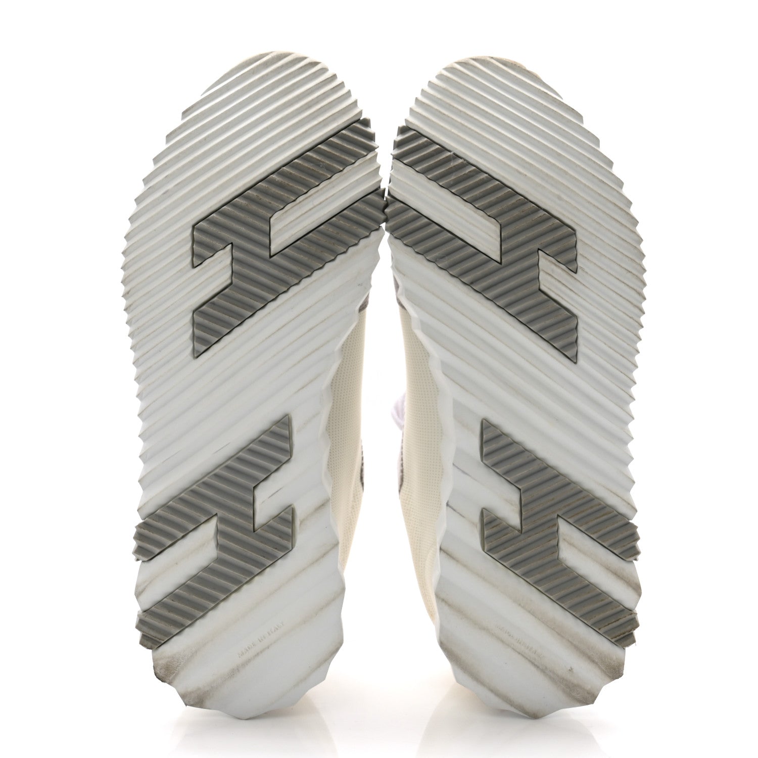 Hermes Technical Canvas Suede Goatskin Bouncing Sneakers 38 White Multicolor 5 of 12