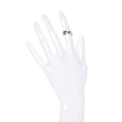 Cartier 18K Pink White Gold 6 Diamonds LOVE Ring 46 3.75 2 of 4