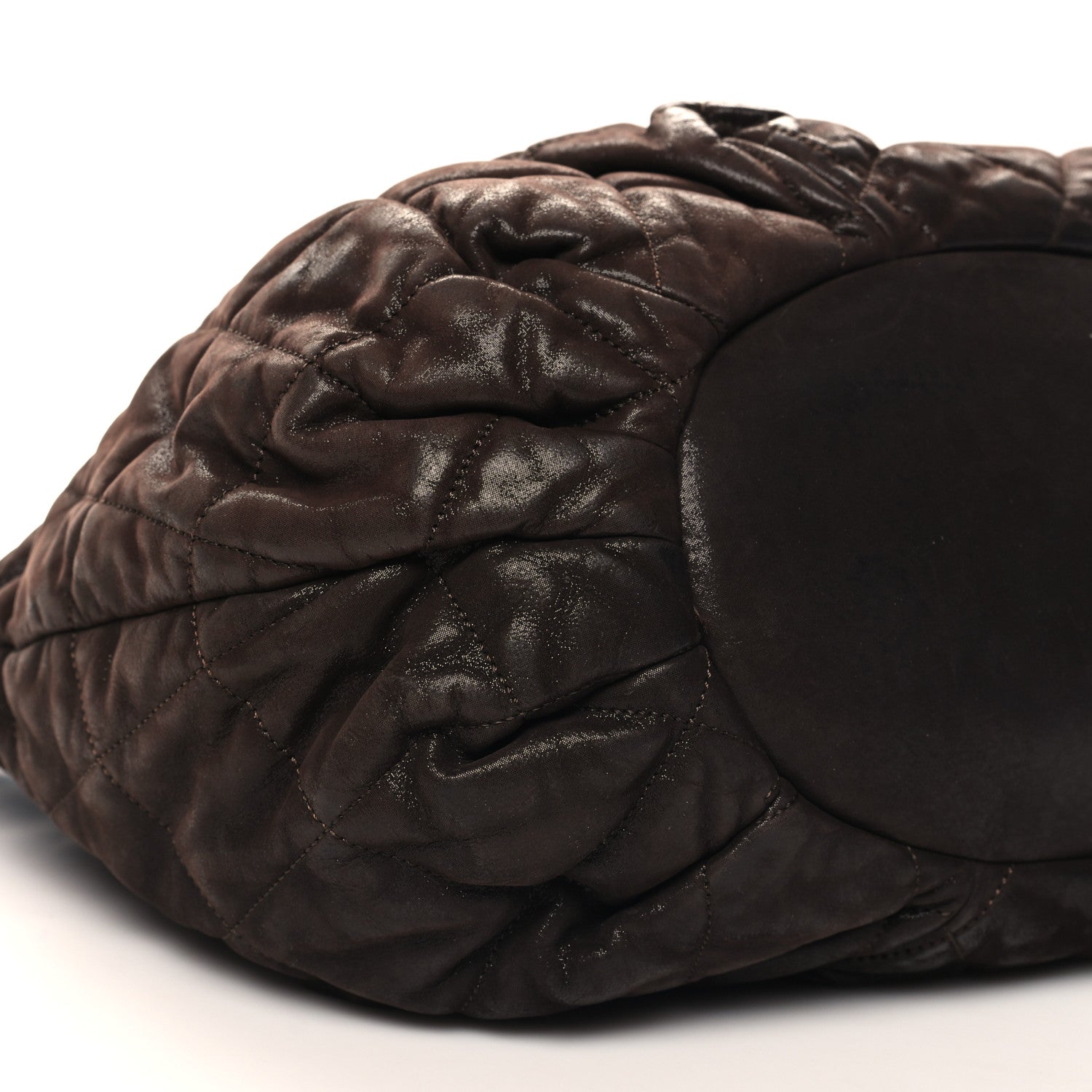 Chanel Iridescent Calfskin Quilted Large In The Mix Tote Dark Brown 9 of 11