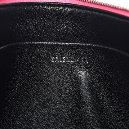 Balenciaga Calfskin Logo Large Zip Pouch Acid Pink 6 of 7