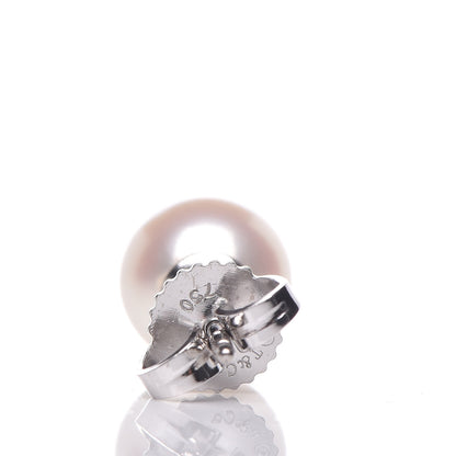 Tiffany 18K White Gold 7-7.5mm Pearl Stud Earrings 4 of 5